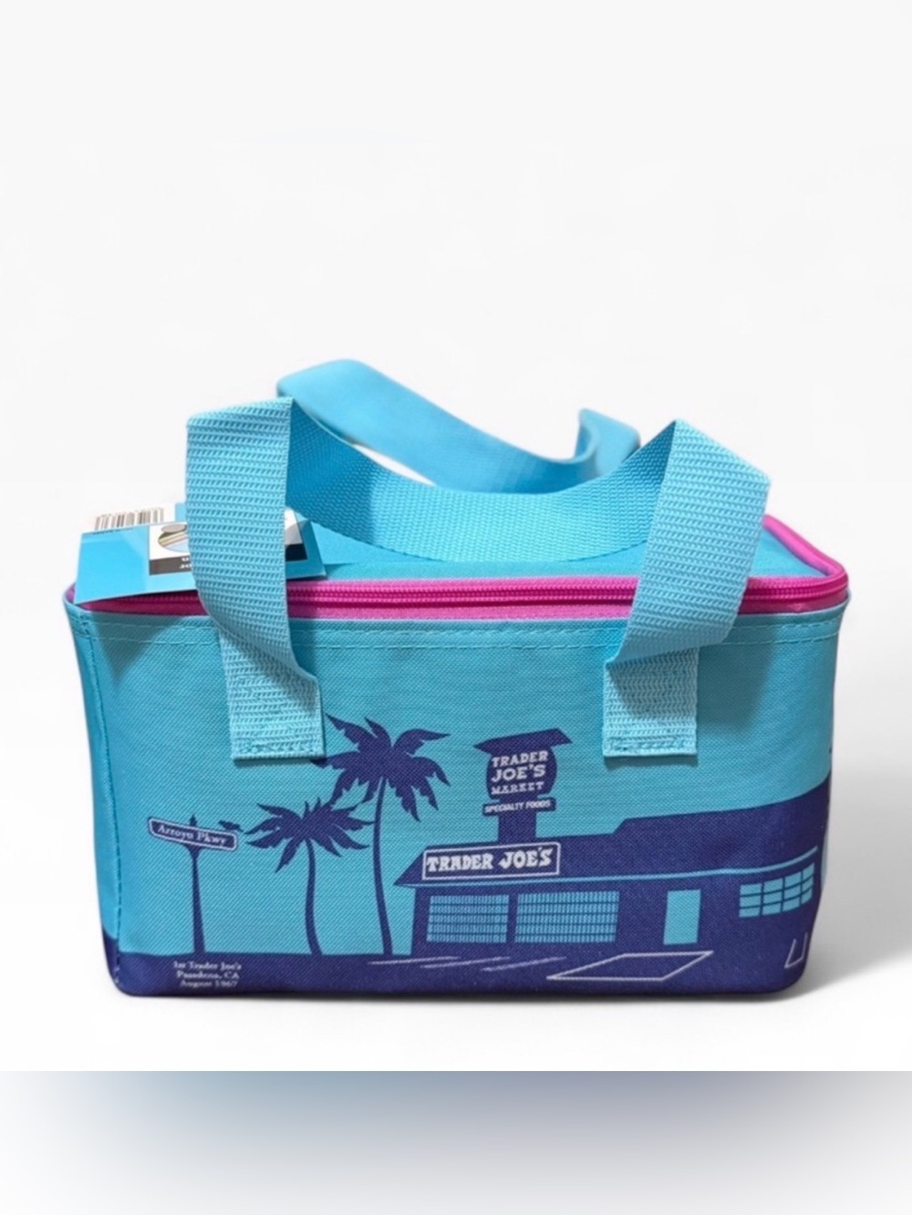 NWT Trader Joe's Limited Edition Summer 2026 Blue/Purple Mini Insulated Bag